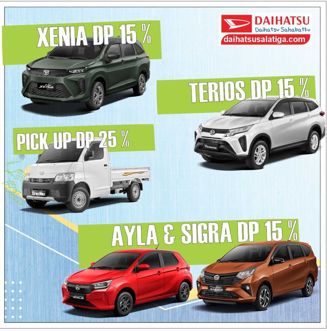 BIG PROMO TAHUN 2026 AYLA SIGRA XENIA GRAN MAX TERBARU 2025 DAIHATSU SALATIGA